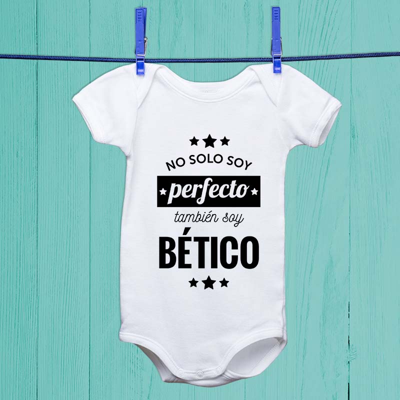 Regalos personalizados: Regalos con nombre: Body o camiseta infantil personalizada 'No solo soy perfecto'