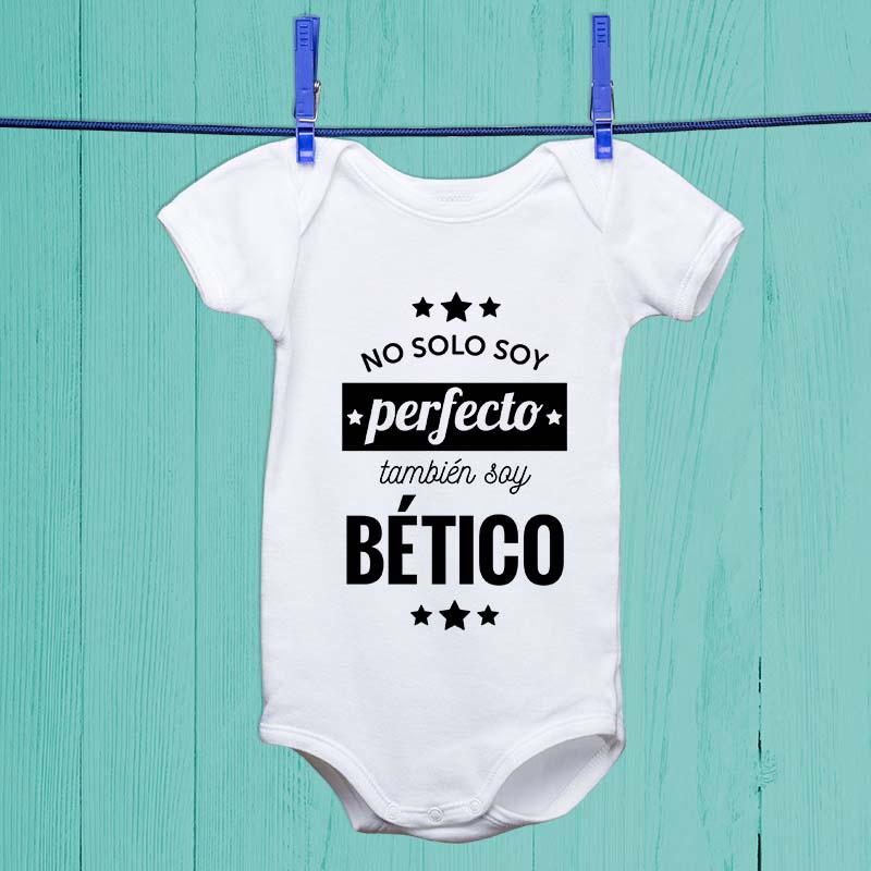 Regalos personalizados: Regalos con nombre: Body o camiseta infantil personalizada 'No solo soy perfecto'