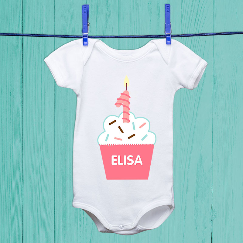 Regalos personalizados: Regalos con nombre: Body personalizado 'Cupcake'