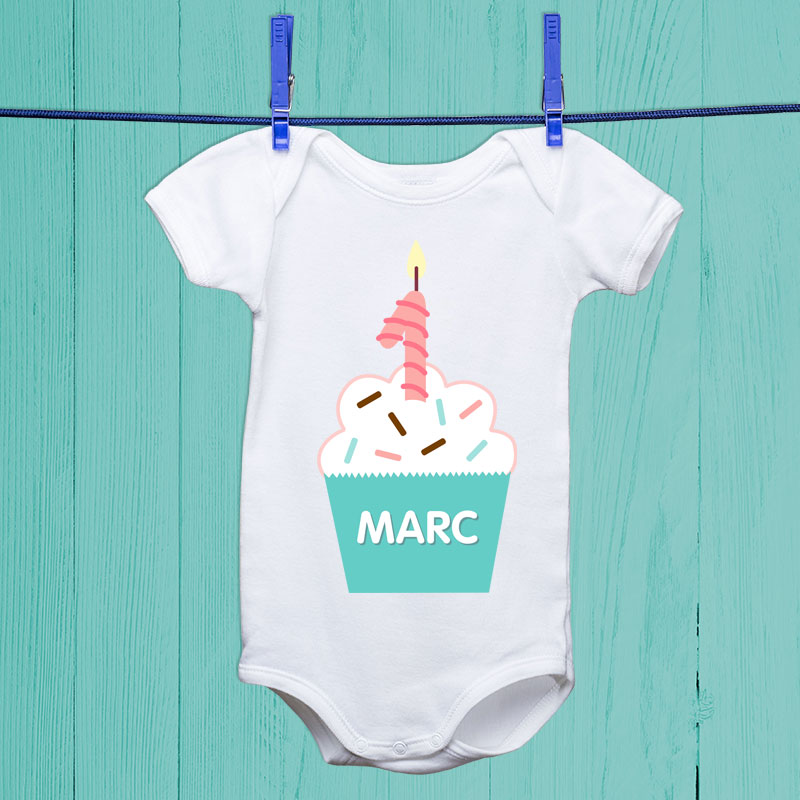 Regalos personalizados: Regalos con nombre: Body personalizado 'Cupcake'