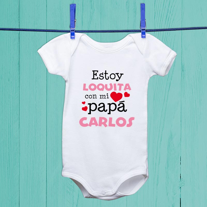 Regalos personalizados: Regalos con nombre: Body personalizado estoy loquita