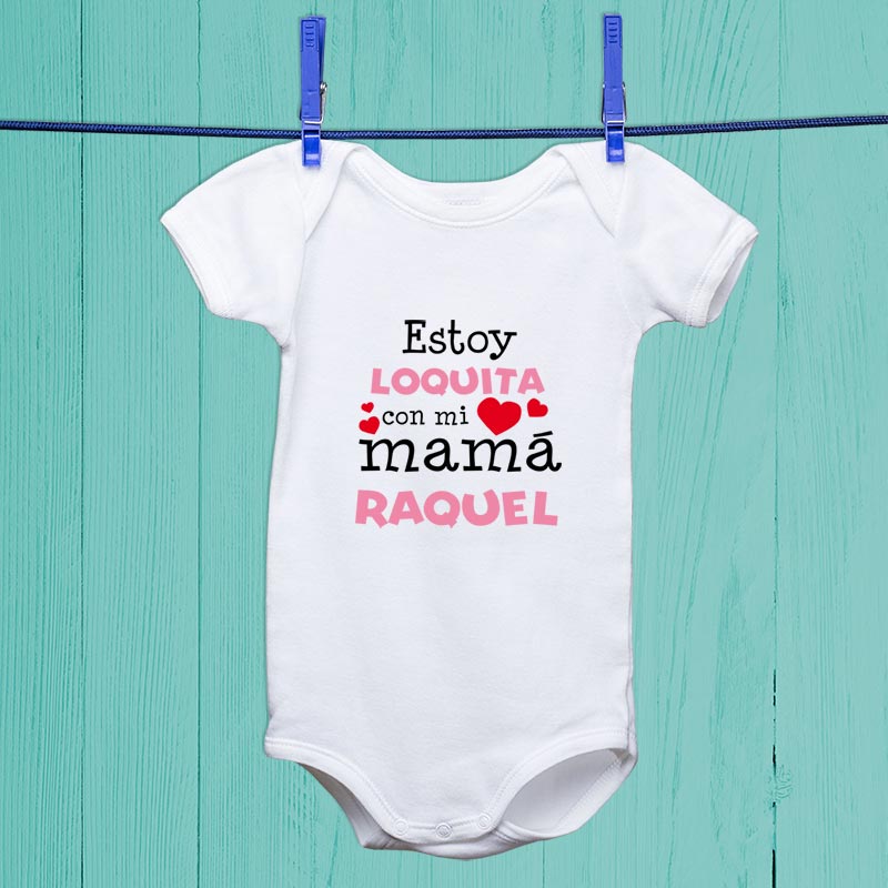 Regalos personalizados: Regalos con nombre: Body personalizado estoy loquita