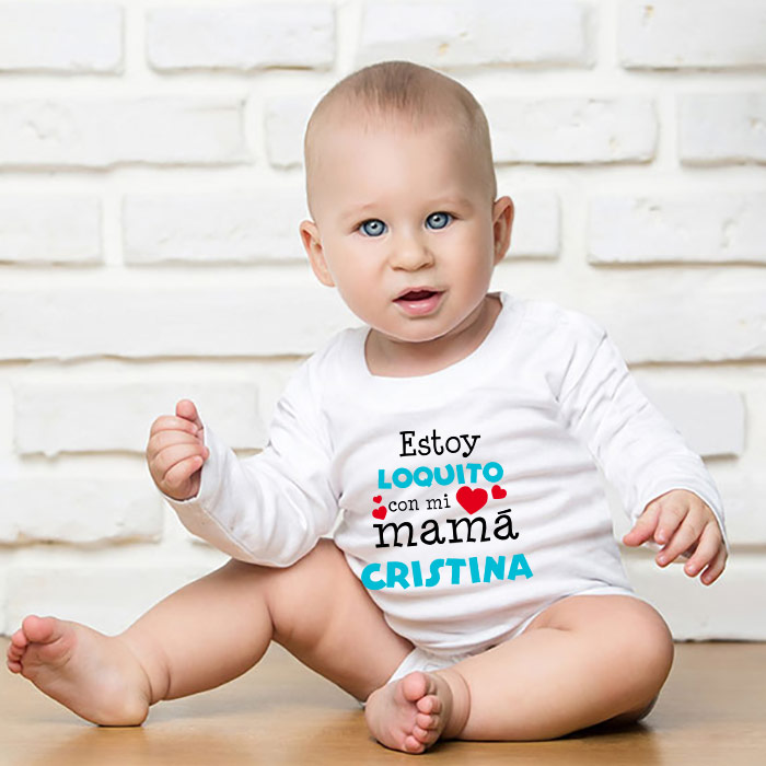 Regalos personalizados: Regalos con nombre: Body personalizado estoy loquito con...