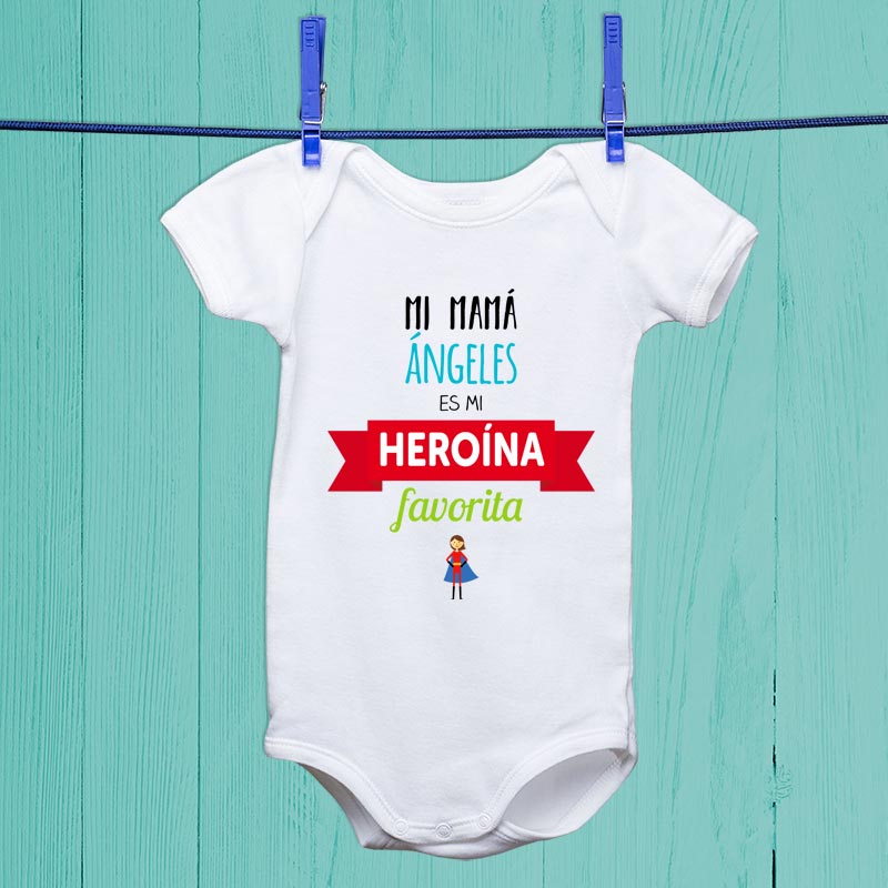 Regalos personalizados: Regalos con nombre: Body personalizado héroe