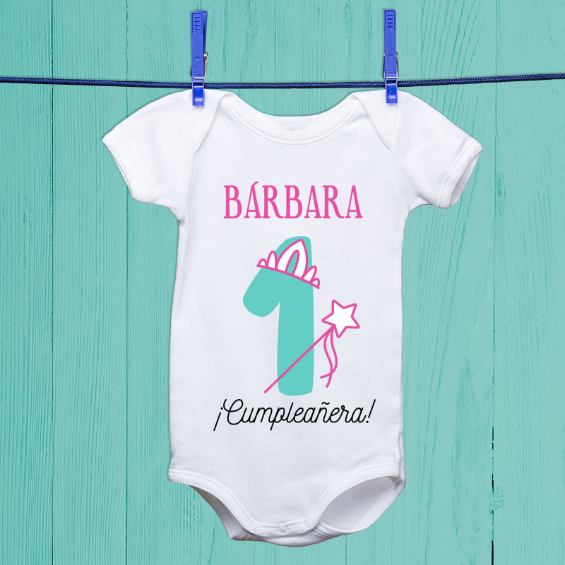 Regalos personalizados: Regalos con nombre: Body personalizado 'Princesa cumpleañera'