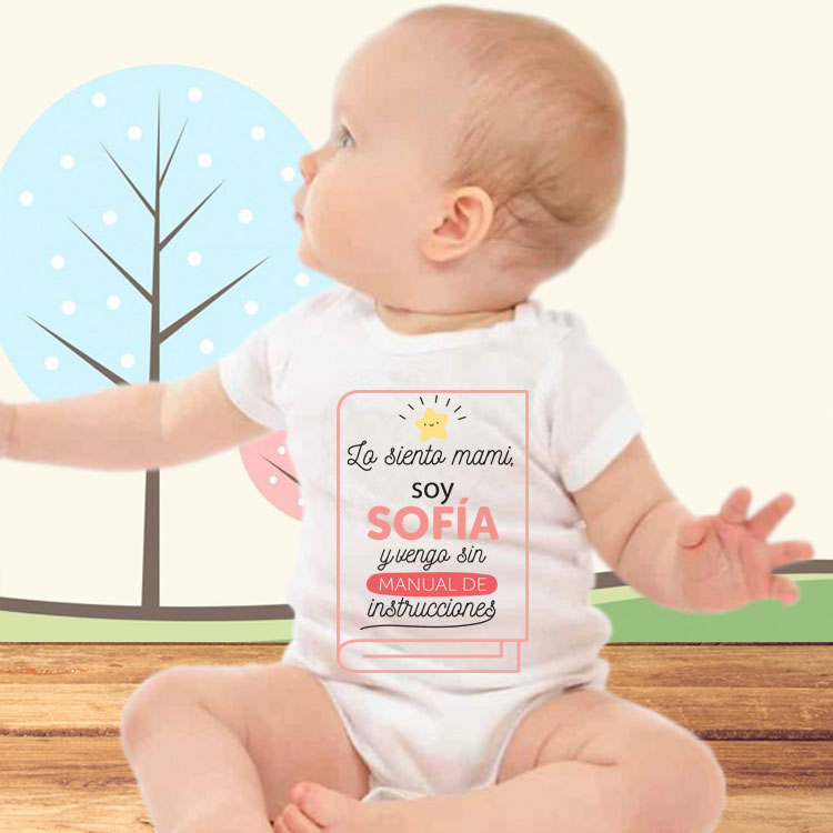 Regalos personalizados: Regalos con nombre: Body personalizado vengo sin instrucciones