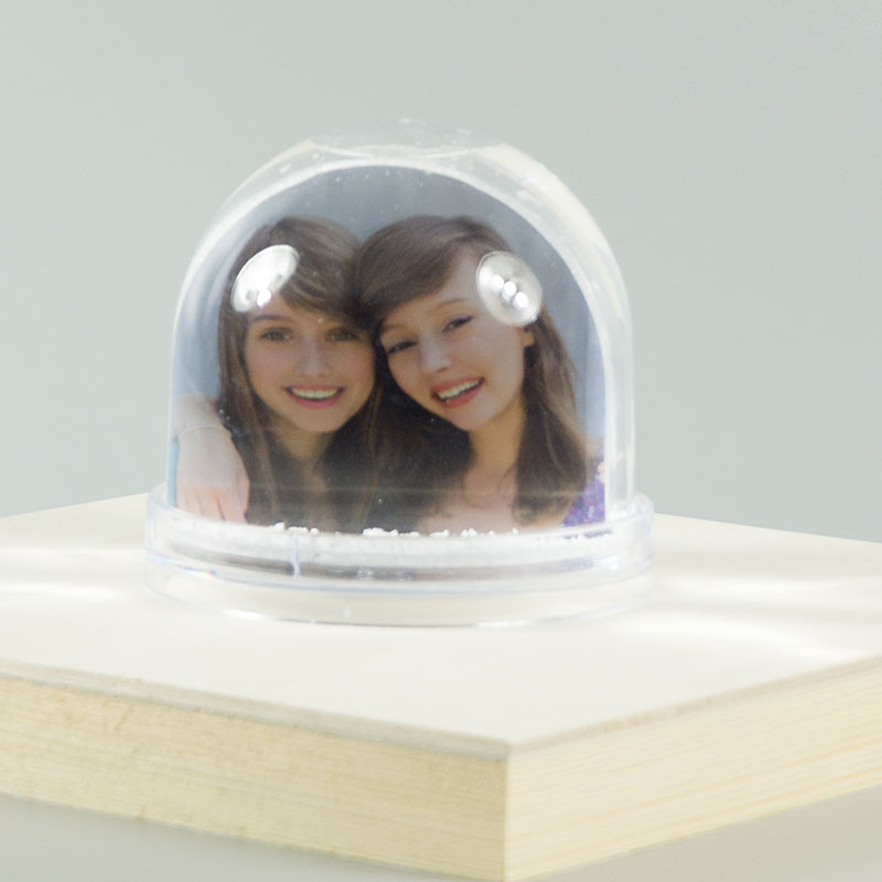 Bola de nieve personalizada con fotos