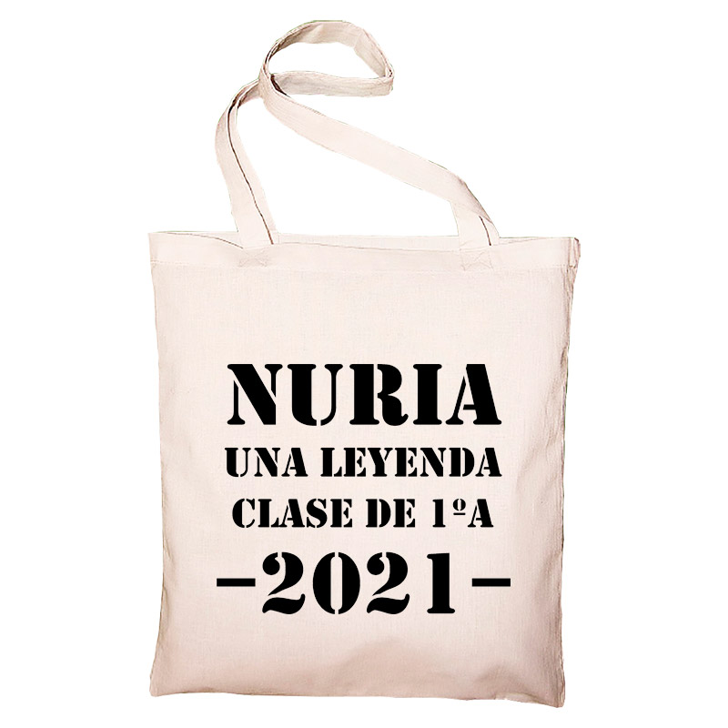 Regalos personalizados: Bolsas personalizadas: Bolsa BIO personalizada 'Una leyenda' para profes