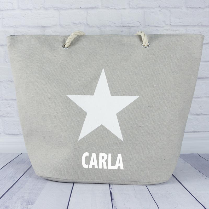 Regalos personalizados: Regalos con nombre: Bolsa de lona personalizada