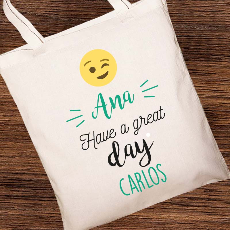 Regalos personalizados: Regalos con nombre: Bolsa tote bag divertida personalizada