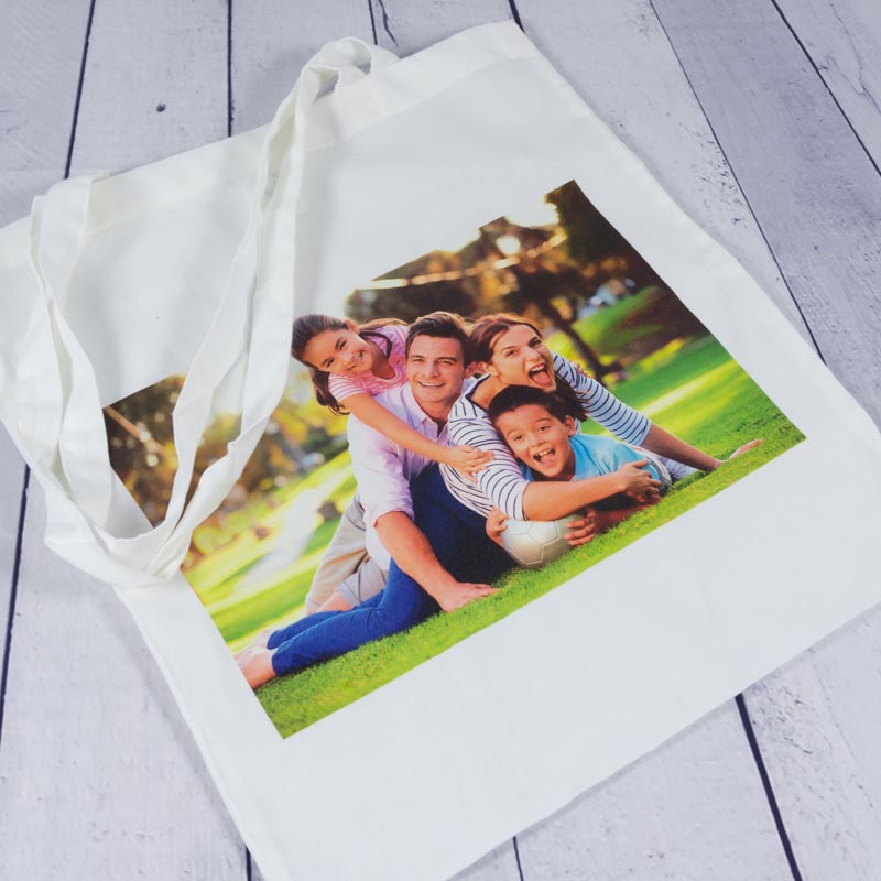 Regalos personalizados: Regalos con nombre: Bolsa tote bag personalizada con foto