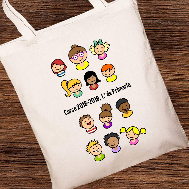 Regalos personalizados: Bolsas personalizadas: Bolsa tote bag personalizada para profe