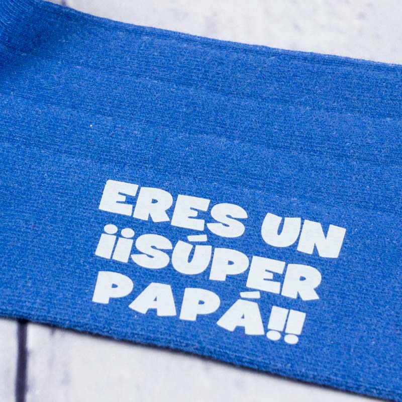 Regalos personalizados: Regalos con nombre: Calcetines divertidos personalizados para papá