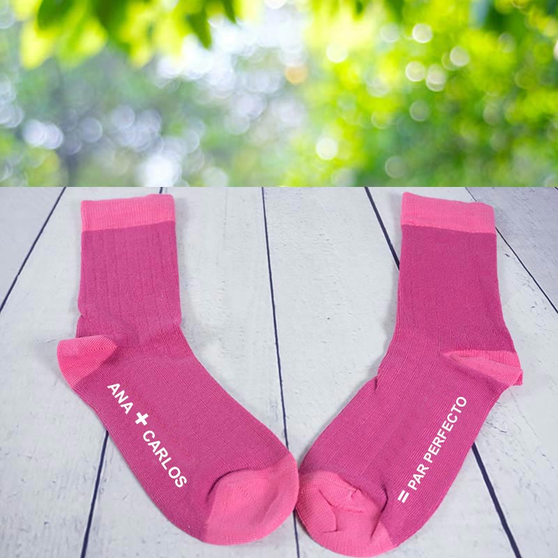 Regalos personalizados: Regalos con nombre: Calcetines divertidos personalizados para tu pareja