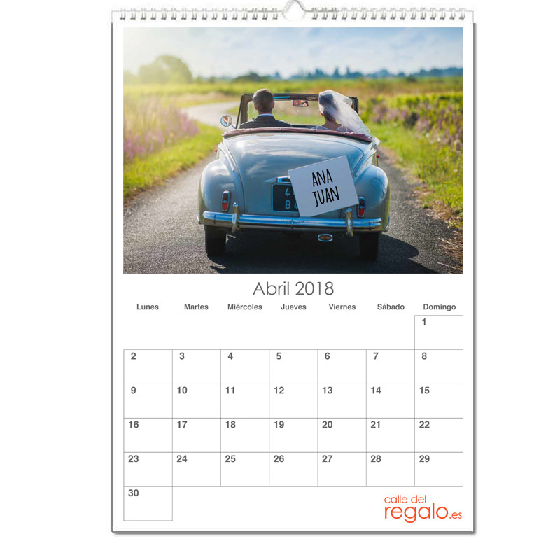 Regalos personalizados: Regalos con nombre: Calendario Boda personalizado