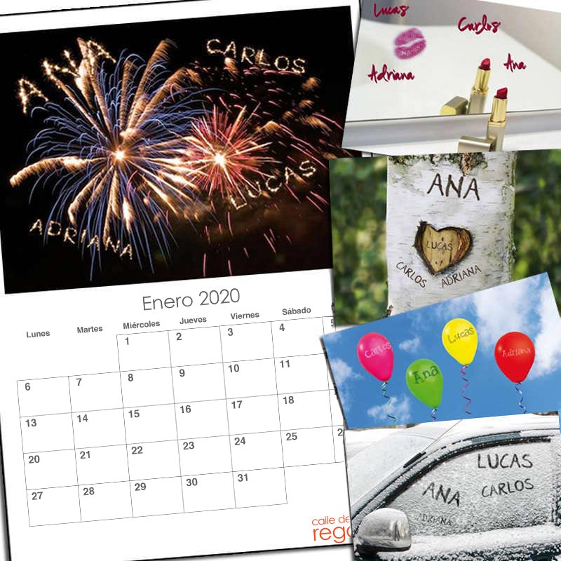 Regalos personalizados: Regalos con nombre: Calendario Nuestra Familia personalizado