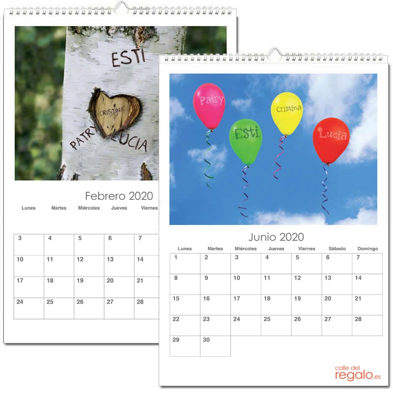 Regalos personalizados: Regalos con nombre: Calendario Nuestra Familia personalizado