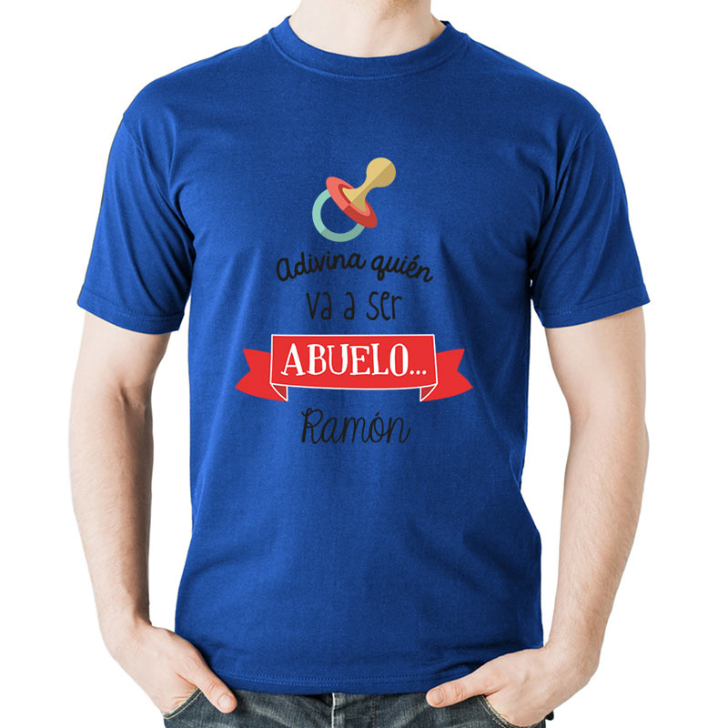 Regalos personalizados: Camisetas personalizadas: Camiseta "Adivina quien va a ser abuelo"