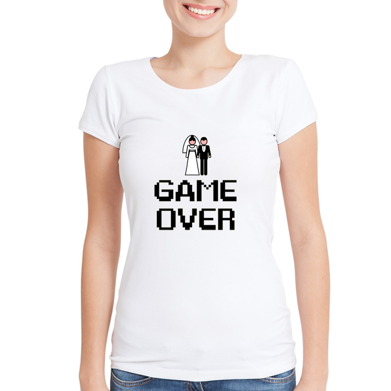 Regalos personalizados: Camisetas personalizadas: Camiseta despedida de solteras Game over