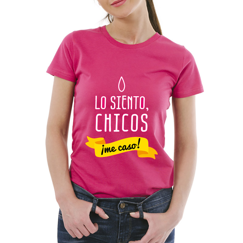 Regalos personalizados: Camisetas personalizadas: Camiseta despedida de solteras ¡Me caso!