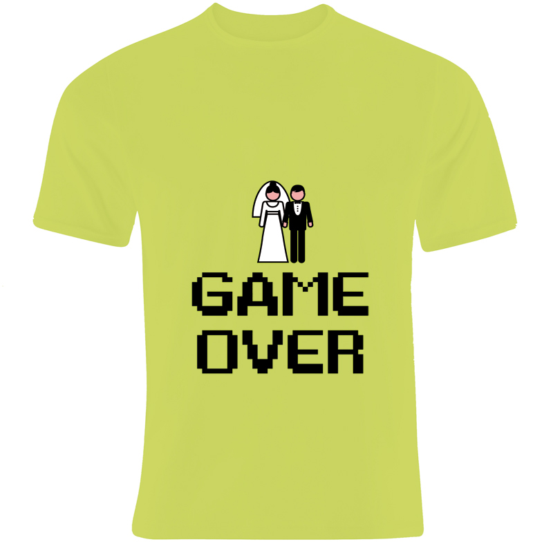 Regalos personalizados: Regalos con nombre: Camiseta despedida de solteros Game over