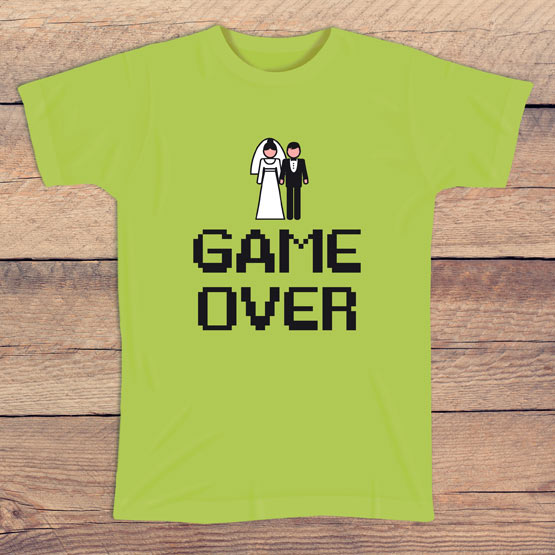 Camiseta despedida de solteros Game over
