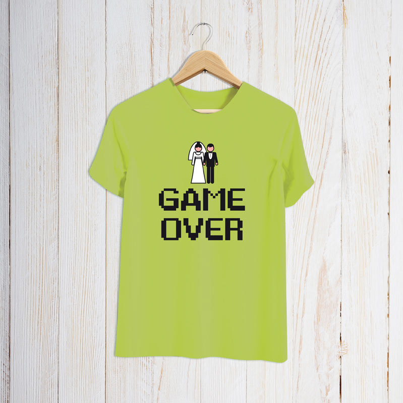 Regalos personalizados: Camisetas personalizadas: Camiseta despedida de solteros Game over