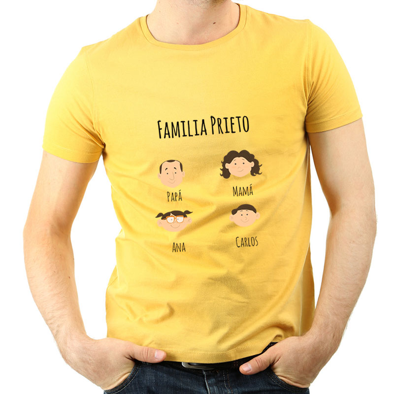 Regalos personalizados: Regalos con nombre: Camiseta familia personalizada