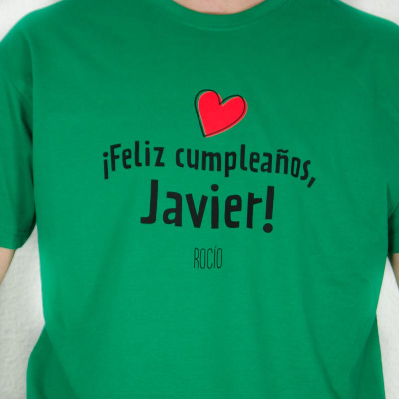 Regalos personalizados: Regalos con nombre: Camiseta feliz cumpleaños hombre