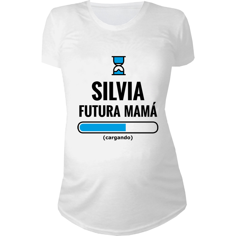 Regalos personalizados: Regalos con nombre: Camiseta futura mamá personalizada