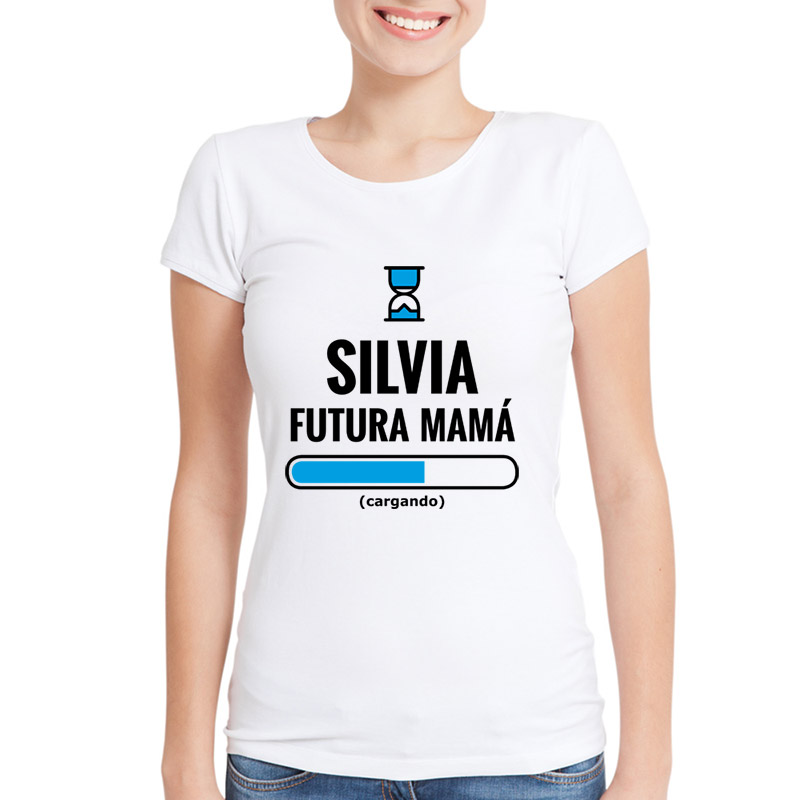 Regalos personalizados: Camisetas personalizadas: Camiseta futura mamá personalizada