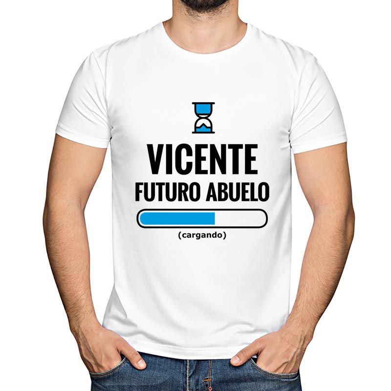 Regalos personalizados: Camisetas personalizadas: Camiseta futuro abuelo personalizada