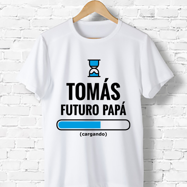 Regalos personalizados: Camisetas personalizadas: Camiseta futuro papá personalizada