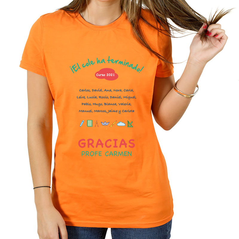 Regalos personalizados: Camisetas personalizadas: Camiseta Gracias Profe personalizada