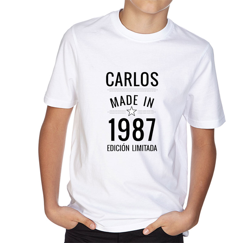 Regalos personalizados: Camisetas personalizadas: Camiseta infantil personalizada Made in