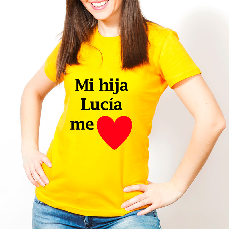 Regalos personalizados: Camisetas personalizadas: Camiseta me quiere personalizada