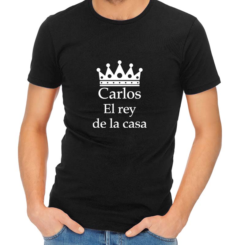 Camiseta personalizada "El rey de casa"