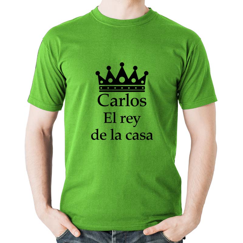 Regalos personalizados: Regalos con nombre: Camiseta personalizada "El rey de la casa"