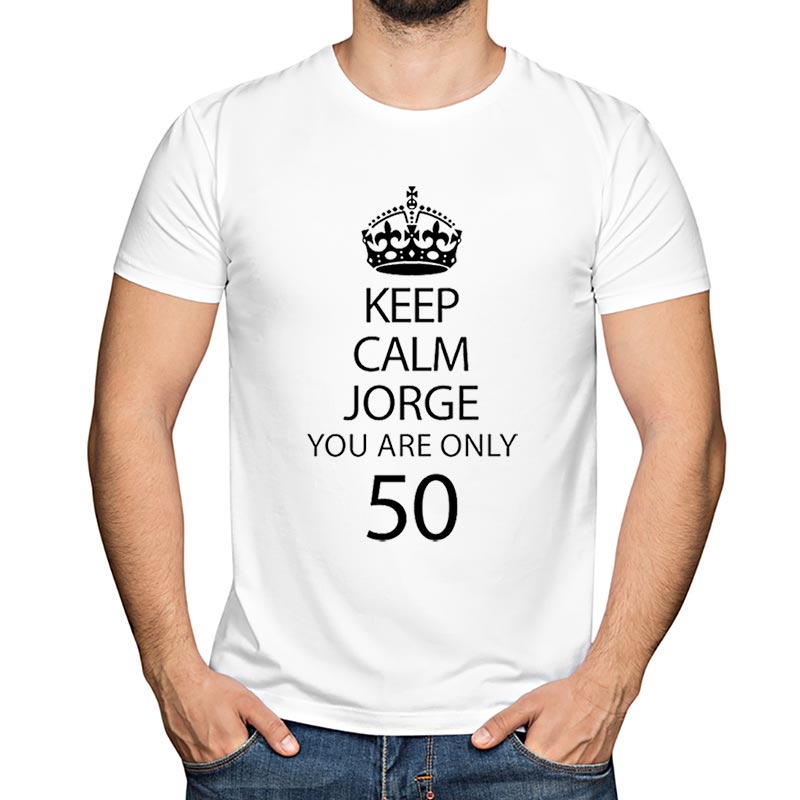 Regalos personalizados: Camisetas personalizadas: Camiseta personalizada 'Keep Calm you are only'