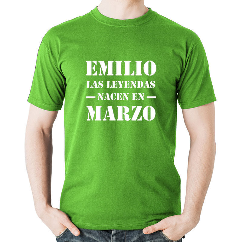 Regalos personalizados: Regalos con nombre: Camiseta personalizada Las leyendas nacen...
