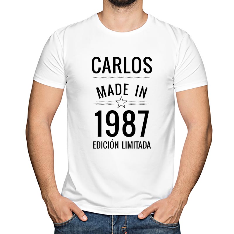 Regalos personalizados: Camisetas personalizadas: Camiseta personalizada 'Made in'