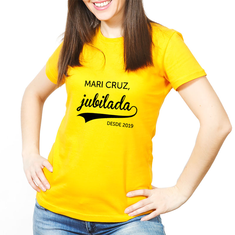 Regalos personalizados: Camisetas personalizadas: Camiseta personalizada para jubilada