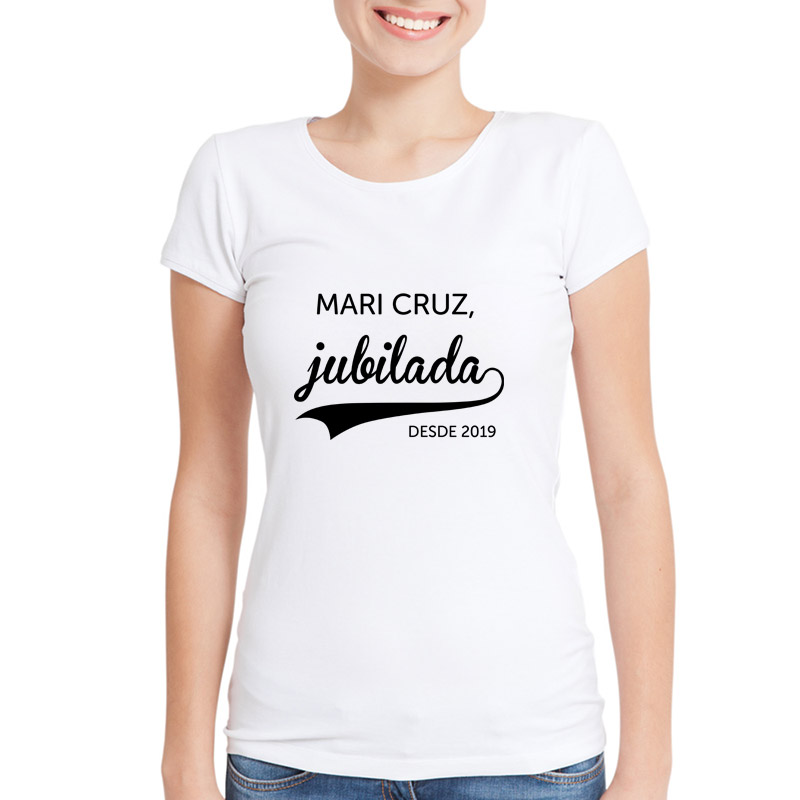 Regalos personalizados: Camisetas personalizadas: Camiseta personalizada para jubilada