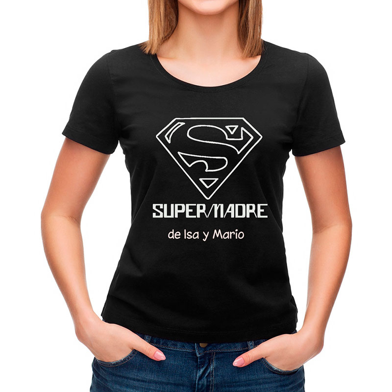 Regalos personalizados: Camisetas personalizadas: Camiseta personalizada SuperMadre