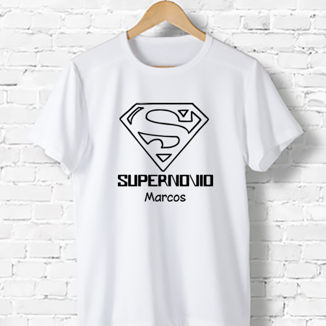 Regalos personalizados: Camisetas personalizadas: Camiseta personalizada SuperNovio