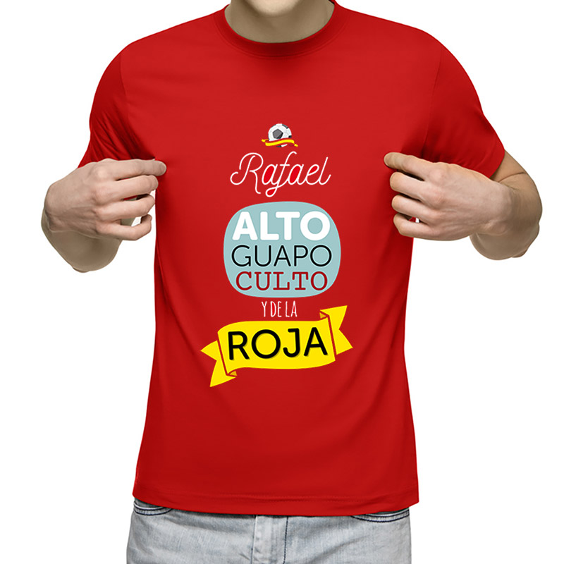 Regalos personalizados: Camisetas personalizadas: Camiseta personalizada Y de la roja