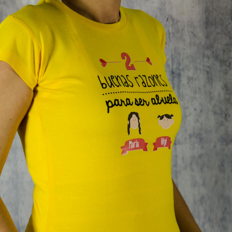 Regalos personalizados: Camisetas personalizadas: Camiseta razones para ser abuela