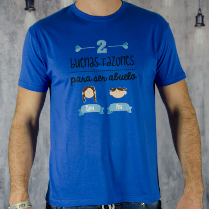 Regalos personalizados: Camisetas personalizadas: Camiseta razones para ser abuelo