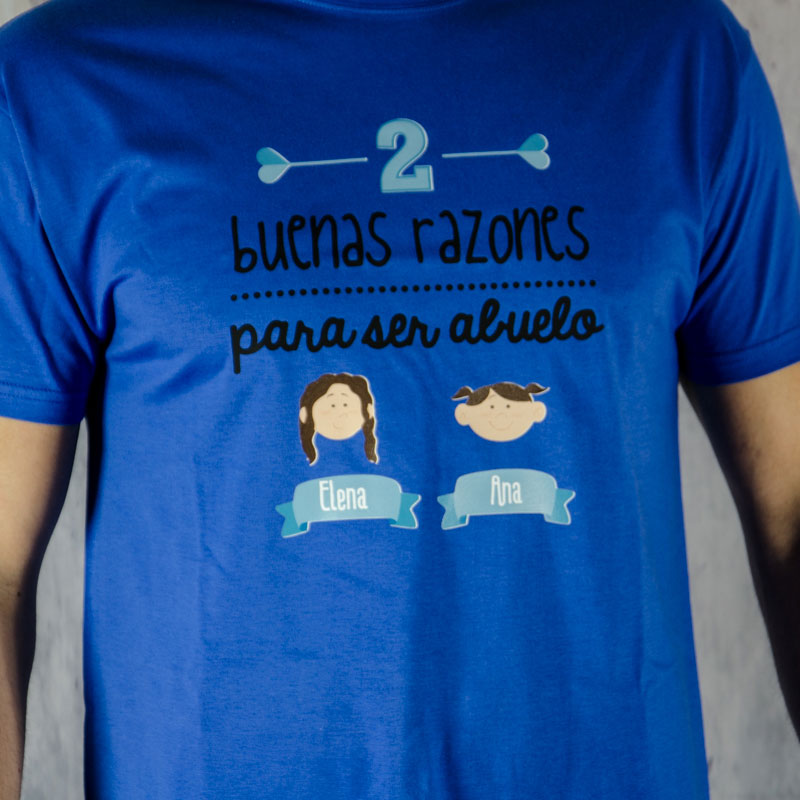Regalos personalizados: Camisetas personalizadas: Camiseta razones para ser abuelo