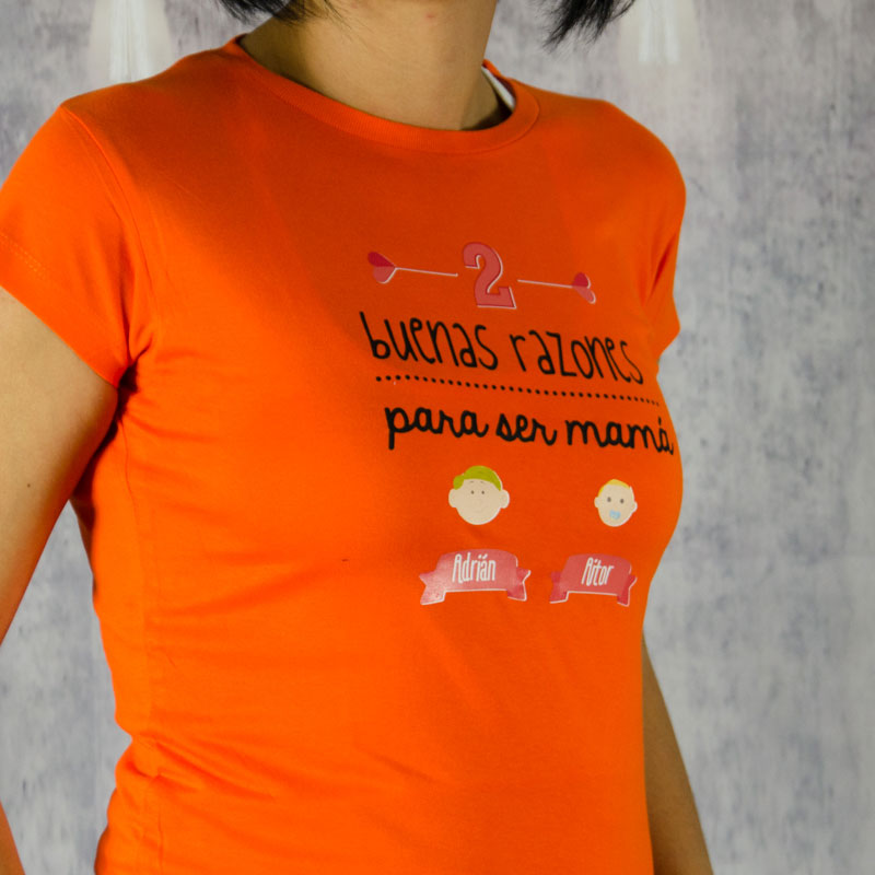 Regalos personalizados: Regalos con nombre: Camiseta razones para ser mamá